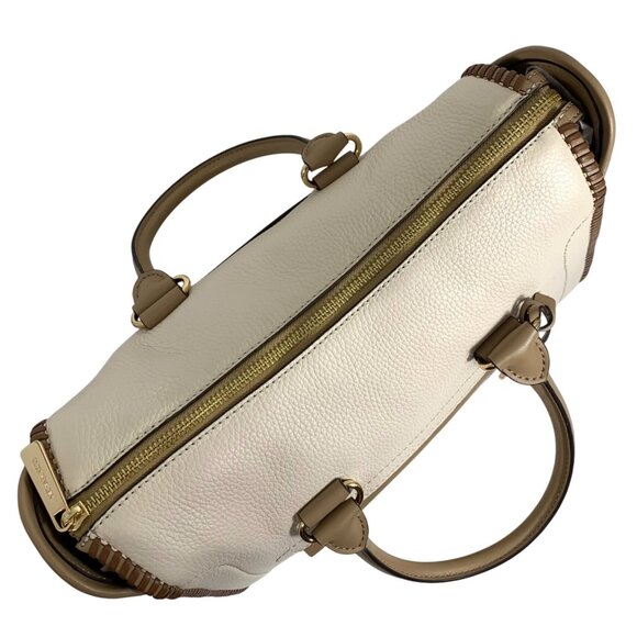 NWT $598 MICHAEL KORS Carine LRG Top Zip Satchel Double Handle + Crossbody Strap - Picture 3 of 8